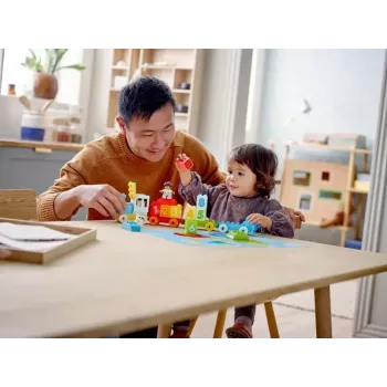 LEGO DUPLO numbritega rong 10954 – varajase õppe rong nummerdatud vagunitega loendamiseks ja sorteerimiseks
