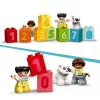 LEGO DUPLO numbritega rong 10954 – varajase õppe rong nummerdatud vagunitega loendamiseks ja sorteerimiseks