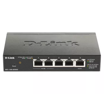 D-Link 5-pordiline Gigabit PoE nutihalduslüliti 1 PD-pordiga