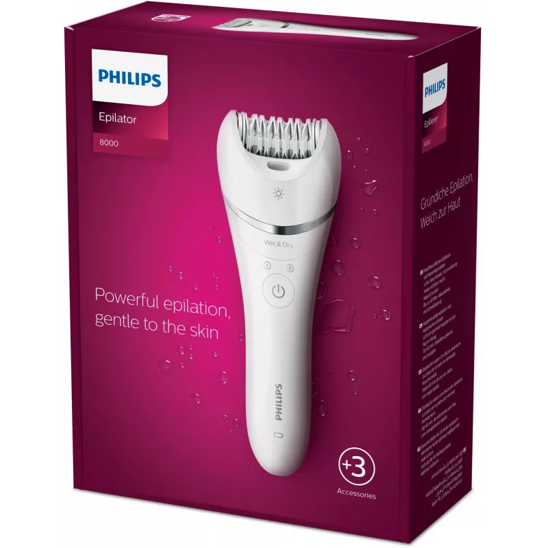 Epilaator Philips BRE700/00, 32 pintsetti, märg ja kuiv, juhtmevaba, 40 min tööaeg, 2 kiirust, pestav