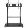 Kaasaskantav lameekraani põrandastatiiv TECHLY Signage Display Mount ICA-TR30 — 55–100-tollistele ekraanidele, VESA 1200x600, max koormus 150 kg, rattad, must