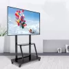 Kaasaskantav lameekraani põrandastatiiv TECHLY Signage Display Mount ICA-TR30 — 55–100-tollistele ekraanidele, VESA 1200x600, max koormus 150 kg, rattad, must