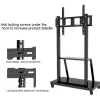Kaasaskantav lameekraani põrandastatiiv TECHLY Signage Display Mount ICA-TR30 — 55–100-tollistele ekraanidele, VESA 1200x600, max koormus 150 kg, rattad, must