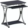Techly Compact Desk for PC with Removable Tray, Must Graphite ICA-TB 328BK
