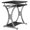 Techly Compact Desk for PC with Removable Tray, Must Graphite ICA-TB 328BK