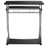 Techly Compact Desk for PC with Removable Tray, Must Graphite ICA-TB 328BK