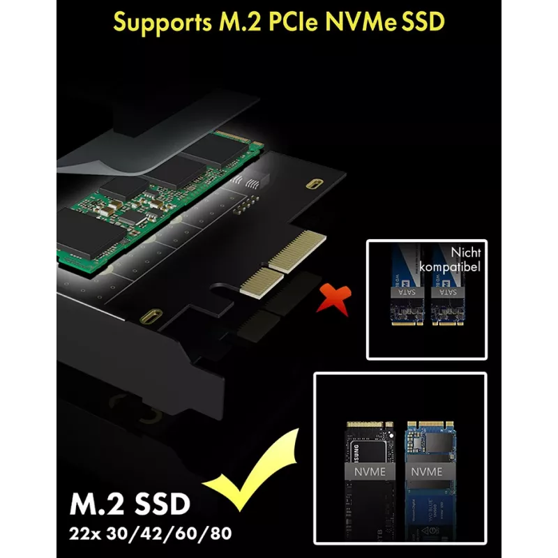 ICY BOX IB-PCI208-HS liidesekaardid/adapter Sisemine M.2