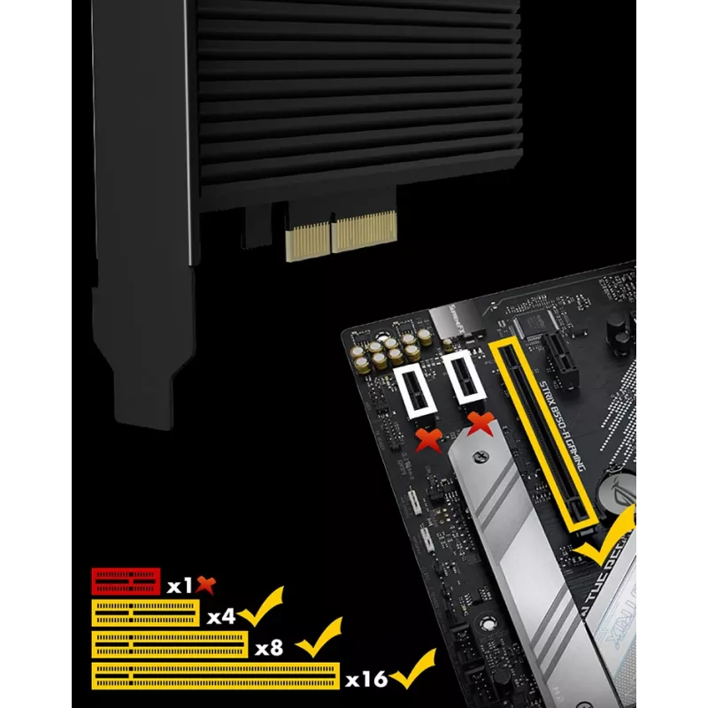 ICY BOX IB-PCI208-HS liidesekaardid/adapter Sisemine M.2