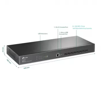 TP-Link Omada 8-pordiline 10GE SFP+ L2+ halduslüliti