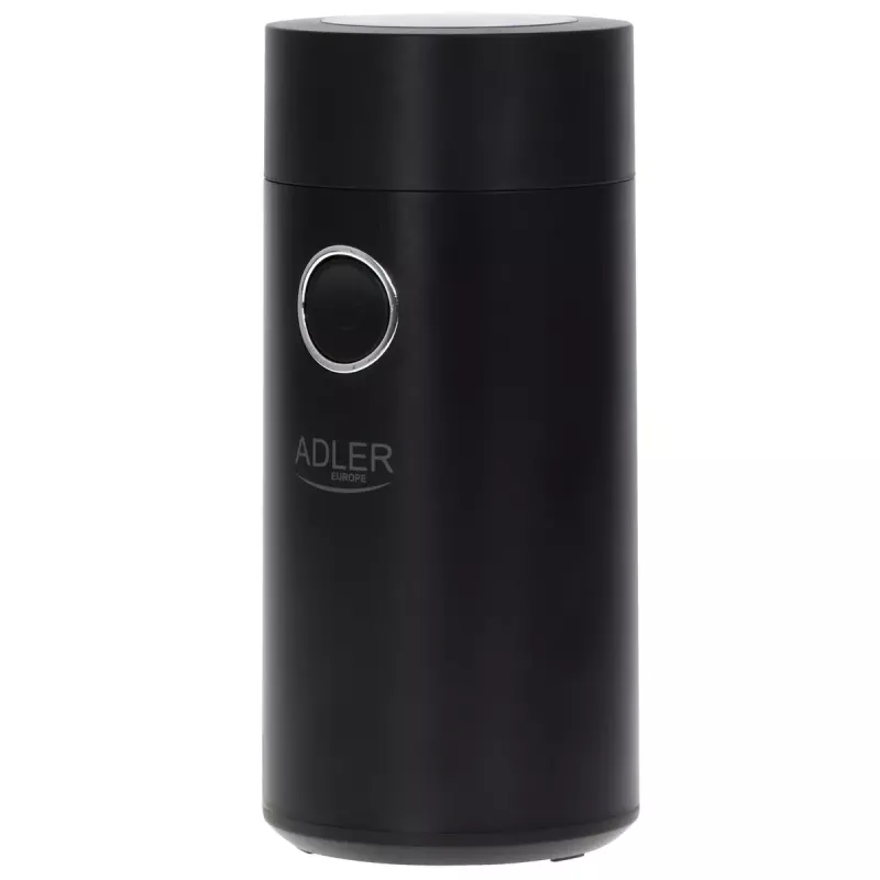 Burr grinder Adler AD4446BS — 150 W, stainless steel burrs, 75 g bean hopper, Must