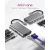 ICY BOX IB-DK4040-CPD Juhtmega USB 3.2 Gen 1 (3.1 Gen 1) Type-C Antratsiit, Must