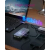 ICY BOX IB-DK4040-CPD Juhtmega USB 3.2 Gen 1 (3.1 Gen 1) Type-C Antratsiit, Must