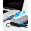 ICY BOX IB-DK4040-CPD Juhtmega USB 3.2 Gen 1 (3.1 Gen 1) Type-C Antratsiit, Must