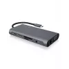 ICY BOX IB-DK4040-CPD Juhtmega USB 3.2 Gen 1 (3.1 Gen 1) Type-C Antratsiit, Must
