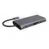 ICY BOX IB-DK4040-CPD Juhtmega USB 3.2 Gen 1 (3.1 Gen 1) Type-C Antratsiit, Must