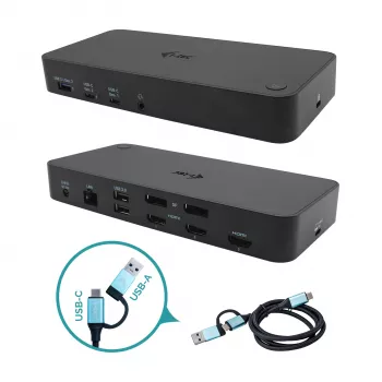 i-tec USB 3.0 / USB-C / Thunderbolt, 3x 4K dokkimisjaam + Power Delivery 100W