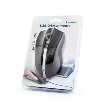 GEMBIRD Laser hiir 2400 Dpi - Ambidextrous