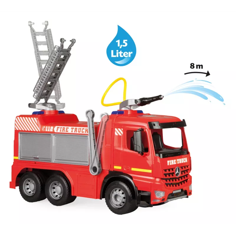 Lena GIGA TRUCKS Ride-on Fire truck Arocs, tuletõrjeauto, 3 a, mitmevärviline