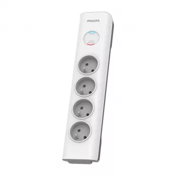 Surge Protector Philips SPN7040WA/60 4 AC outlets 600 J 2 m Valge