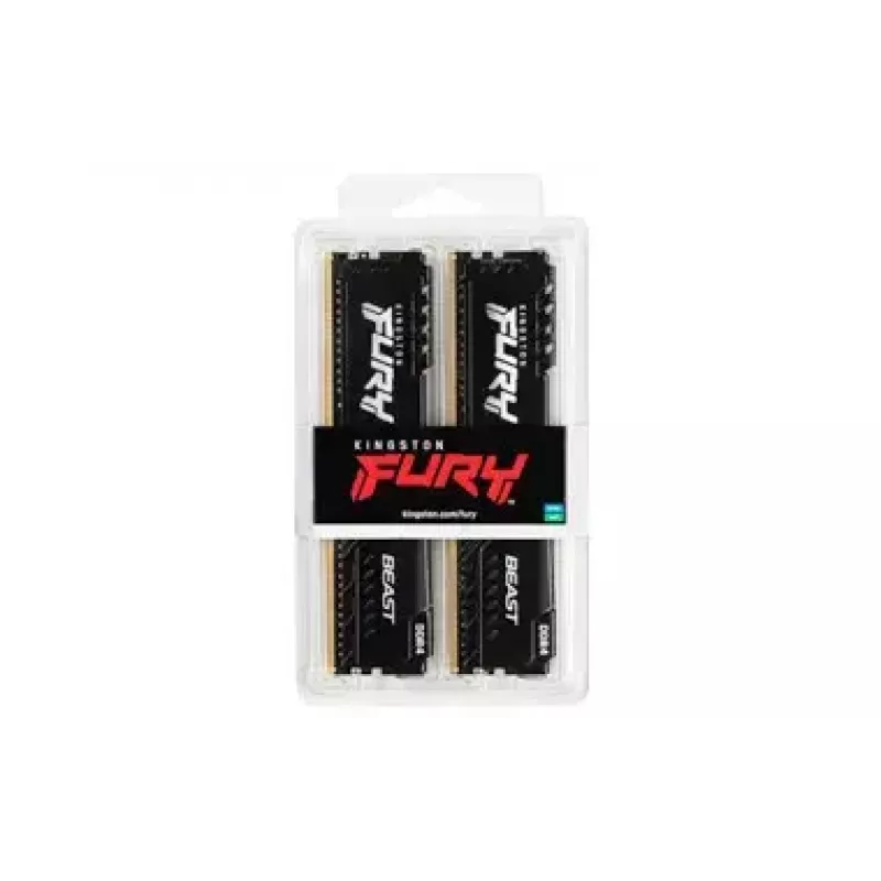 Kingston Technology FURY Beast 64GB 3600MT/s DDR4 CL18 DIMM (2 komplekti) Must