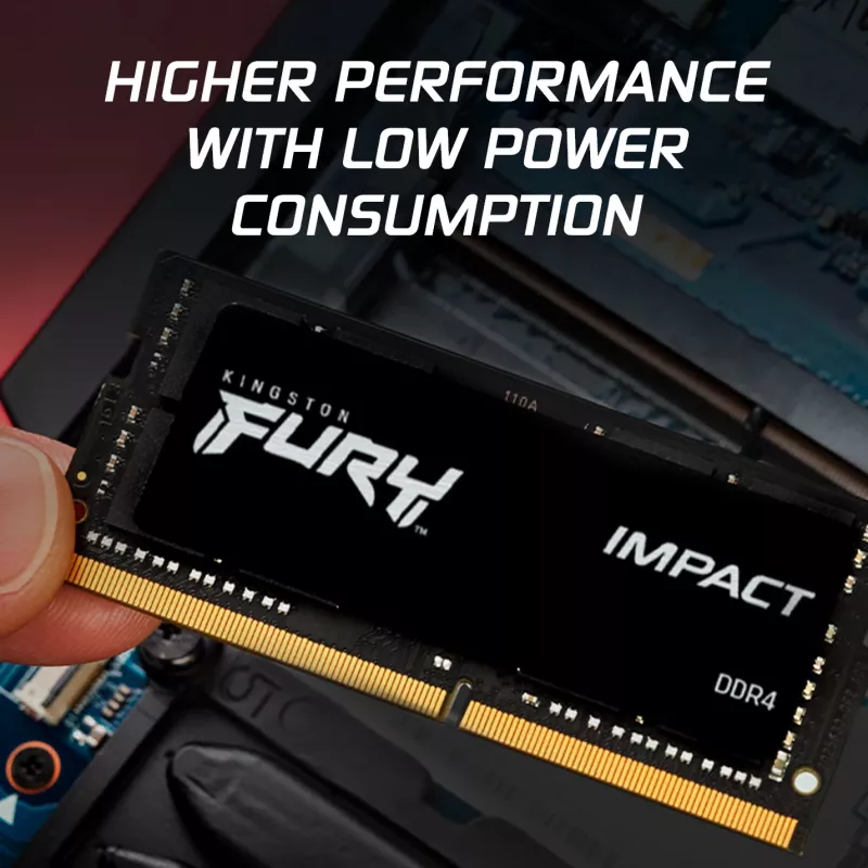 Kingston Technology FURY 16GB 3200MT/s DDR4 CL20 SODIMM (2 tk komplekt) Impact