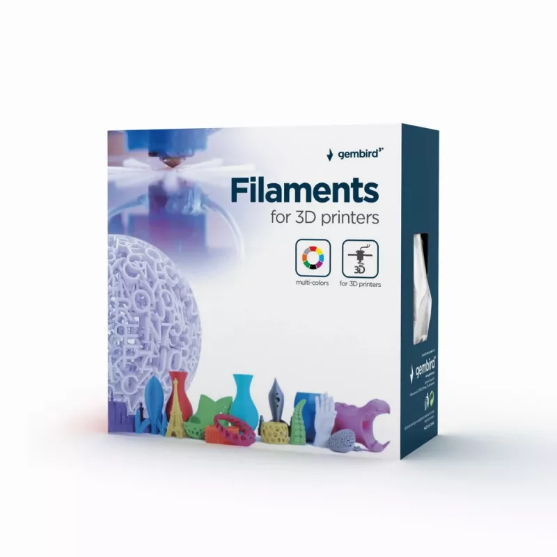 GEMBIRD ABS-filament - Hõbedane - 1,75mm - 1kg