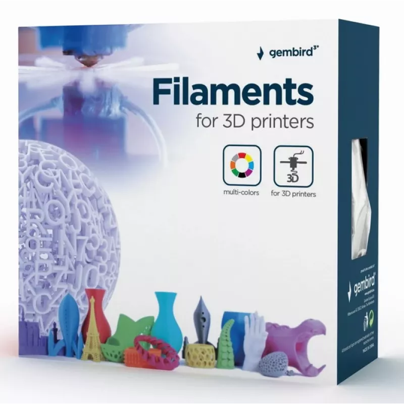 GEMBIRD PLA-PLUS filament, valge, 1,75 mm, 1 kg