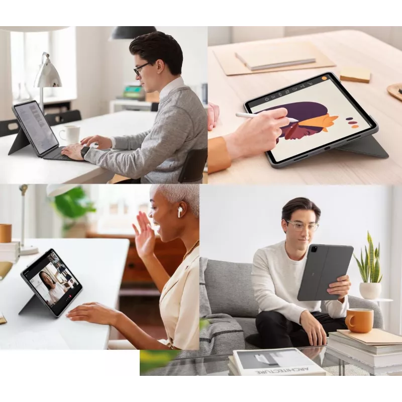 LOGITECH Combo Touch - iPad Pro 12.9in (5. põlvk) - inglise - Qwerty