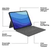 LOGITECH Combo Touch - iPad Pro 12.9in (5. põlvk) - inglise - Qwerty