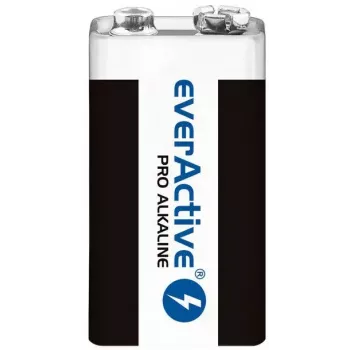 9 V leelispatarei everActive EV6LR61-PRO, 9 V, 650 mAh, 26,4×48,5×16 mm, 1 tk