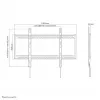 Neomounts LFD-W1000 TV seinakinnitus 60-100 tolli - fikseeritud, 152,4 cm (60 tolli), 2,54 m (100 tolli), 200 x 200 mm, 900 x 600 mm, Teras, Must