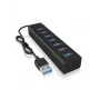 ICY BOX IB-HUB1700-U3 USB 3.2 Gen 1 (3.1 Gen 1) Type-A 5000 Mbit/s Must