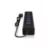 ICY BOX IB-HUB1700-U3 USB 3.2 Gen 1 (3.1 Gen 1) Type-A 5000 Mbit/s Must
