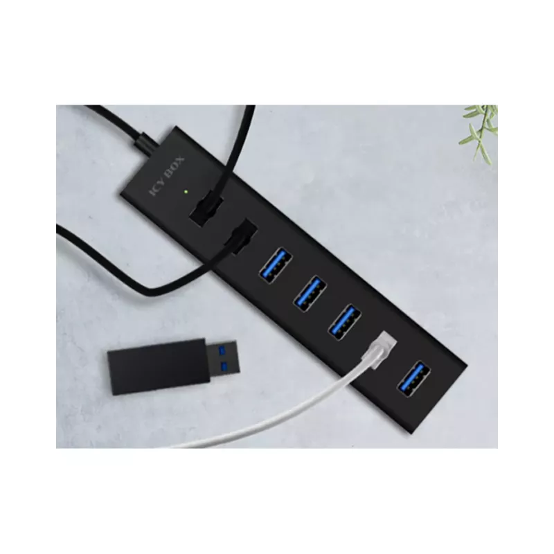 ICY BOX IB-HUB1700-U3 USB 3.2 Gen 1 (3.1 Gen 1) Type-A 5000 Mbit/s Must