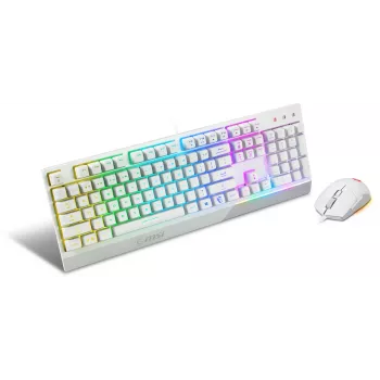 Mänguklaviatuuri ja -hiire komplekt MSI VIGOR GK30 COMBO WHITE