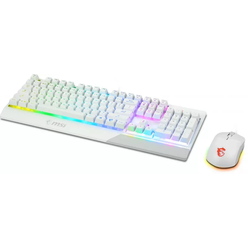 Mänguklaviatuuri ja -hiire komplekt MSI VIGOR GK30 COMBO WHITE