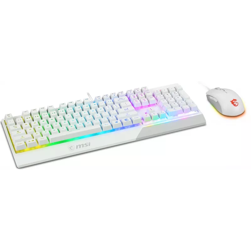 Mänguklaviatuuri ja -hiire komplekt MSI VIGOR GK30 COMBO WHITE
