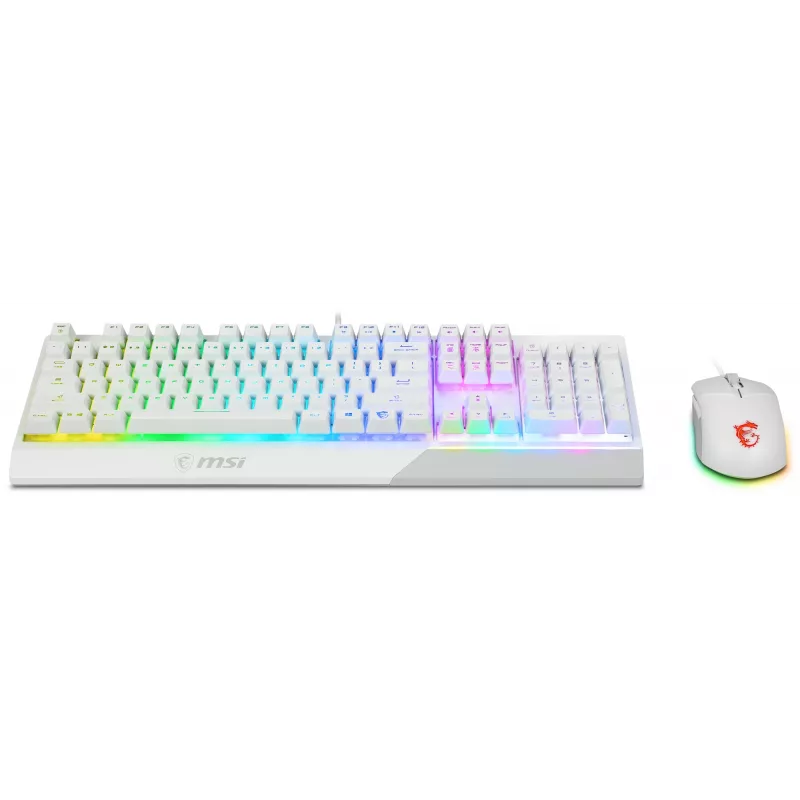 Mänguklaviatuuri ja -hiire komplekt MSI VIGOR GK30 COMBO WHITE