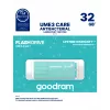 USB-mälupulk GOODRAM UME3 32 GB USB Type-A 3.2 Gen 1 — türkiis, 60 MB/s lugemine, 20 MB/s kirjutamine