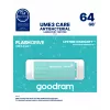 USB-mälupulk GOODRAM 64 GB USB Type-A 3.2 Gen 1 UME3, türkiis, lugemine 60 MB/s, kirjutamine 20 MB/s