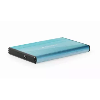 Kõvaketta korpus Gembird EE2-U3S-3-B — 2,5-tolline ühepesaline, SATA, Mini-USB A, kuni 7 TB, sinine