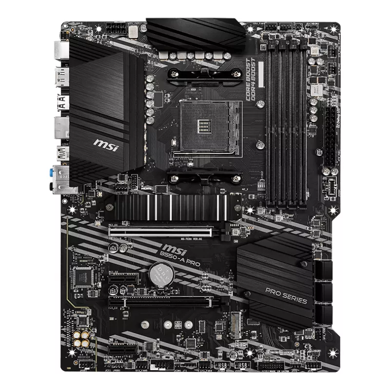 MSI B550-A PRO emaplaat AMD B550 pesa AM4 ATX