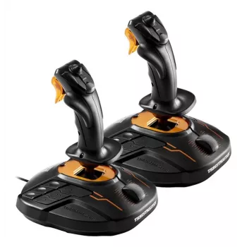 Thrustmaster T.16000M FCS SPACE SIM DUO Must, Oranž USB Juhtkang Analoog/Digitaalne PC