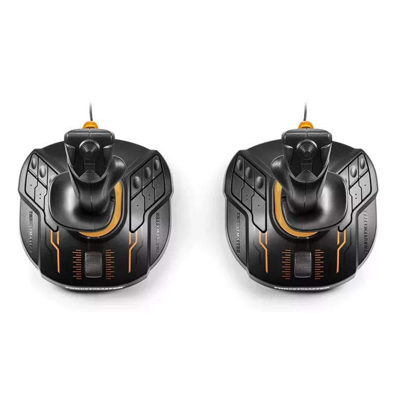 Thrustmaster T.16000M FCS SPACE SIM DUO Must, Oranž USB Juhtkang Analoog/Digitaalne PC