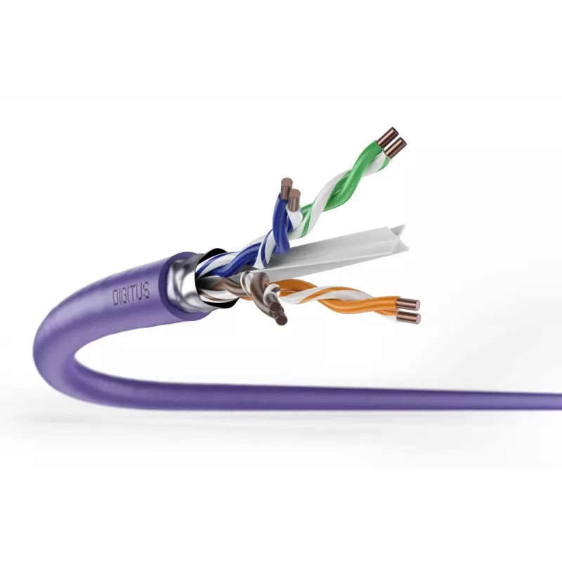 DIGITUS paigalduskaabel - CAT6 - F/UTP - B2ca - 500m - Lilla
