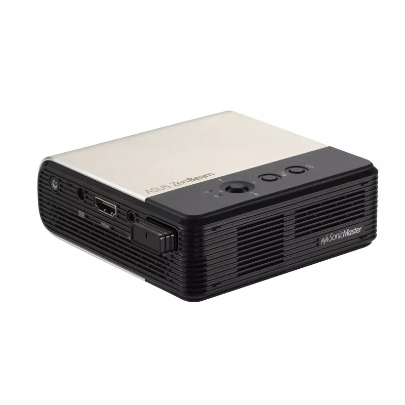 ASUS ZenBeam E2 Standard heiteprojektor 300 ANSI luumenit DLP WVGA (854x480) Must, Kuldne