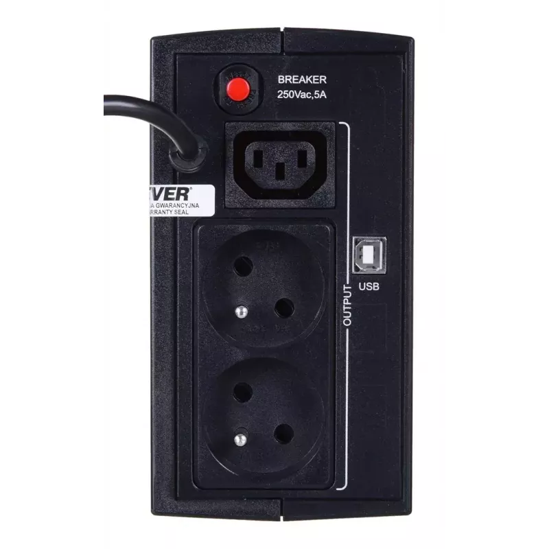 Katkematu toiteallikas EVER DUO 550 PL AVR USB 550VA, 0,55 kVA / 330 W, liin-interaktiivne, 3×C13 pistikupesa, 12V 5Ah aku
