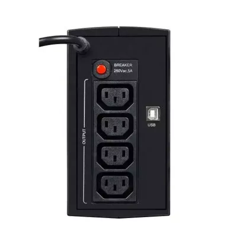 Katkematu toiteallikas EVER DUO 550 PL AVR USB 550VA, 0,55 kVA / 330 W, liin-interaktiivne, 3×C13 pistikupesa, 12V 5Ah aku