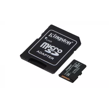Kingston Technology 32GB microSDHC Industrial C10 A1 pSLC-kaart + SD-adapter