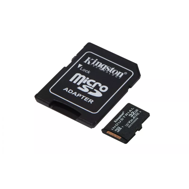 Kingston Technology 32GB microSDHC Industrial C10 A1 pSLC-kaart + SD-adapter